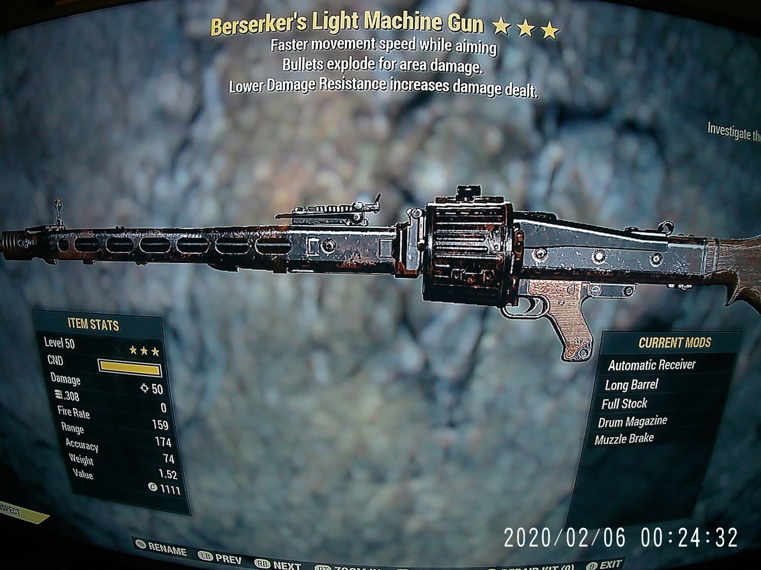 Berserkers Explosive FMS Light Machine Gun