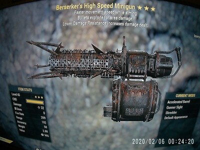 Berserkers Explosive FMS Minigun