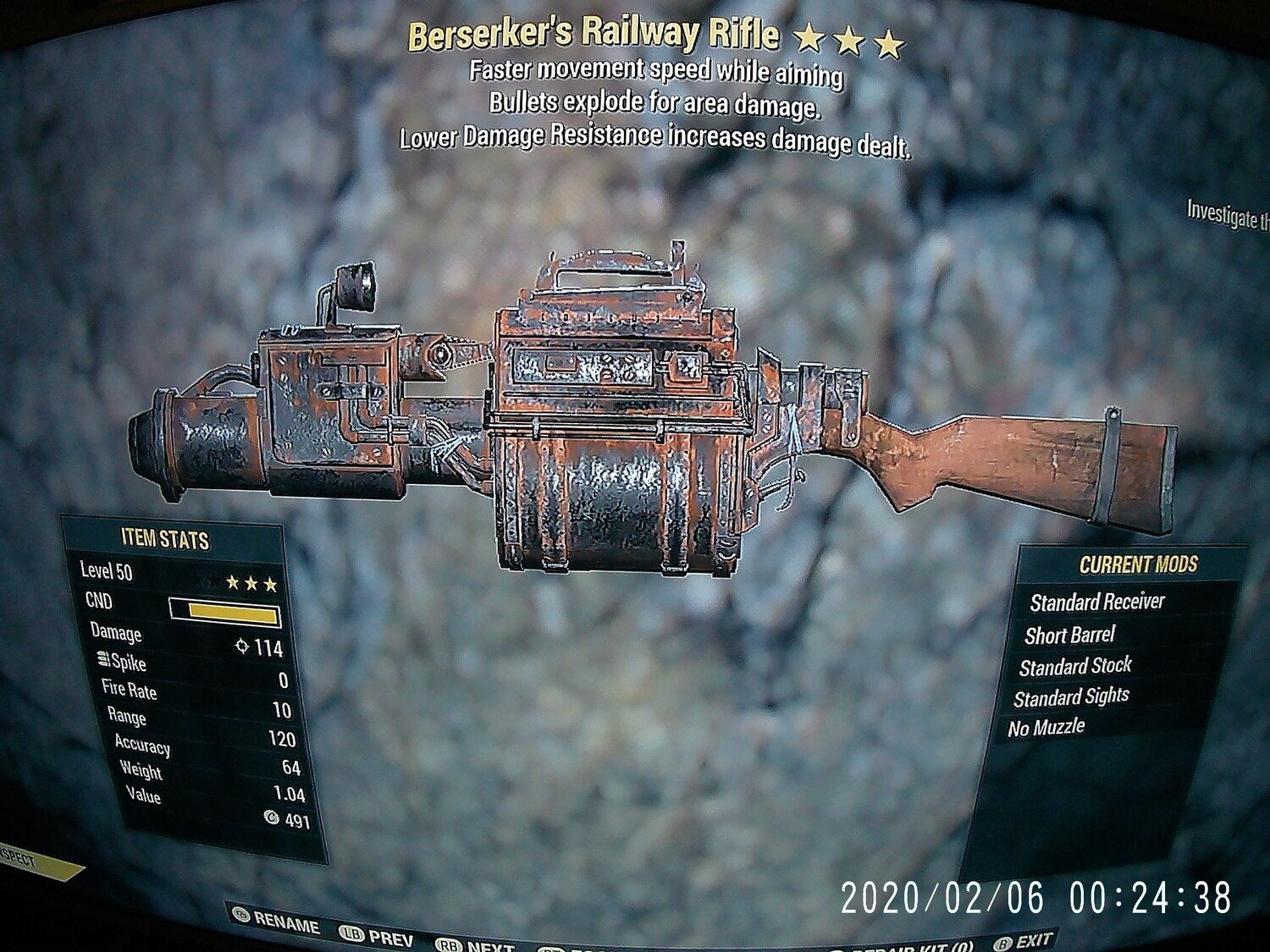 Beserkers Explosive FMS Railway Rifle