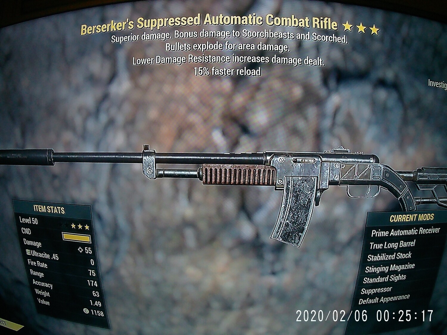 Berserkers Explosive 15 Combat Rifle