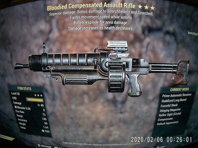 Bloodied Explosive FMS Assault Rifle