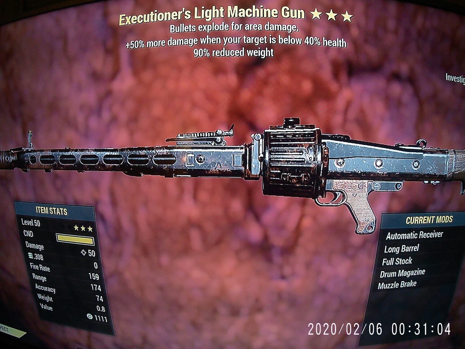 Executioners Explosive 90 Light Machine Gun