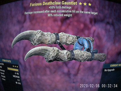 Furious 50/90 Deathclaw Gauntlet