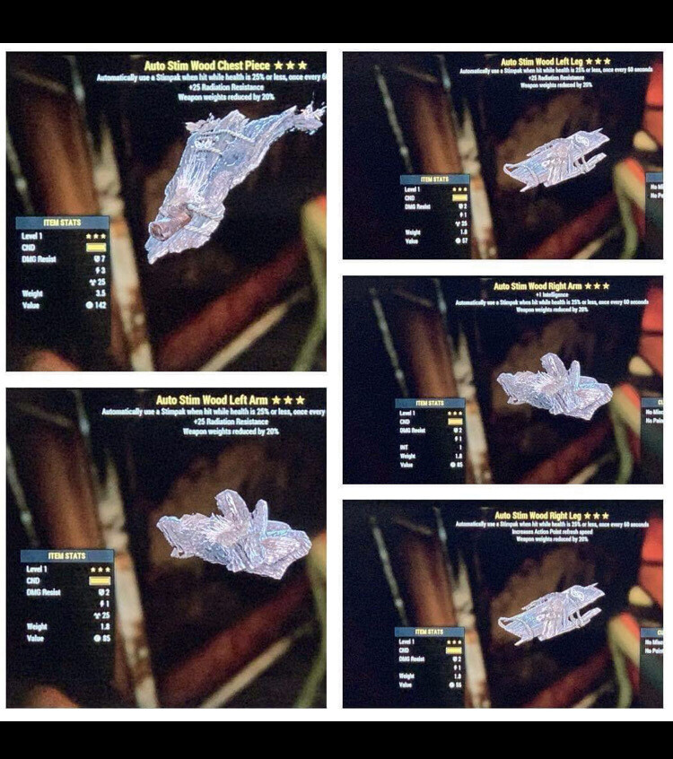 Level 1 Or Level 5 Reduced Weapon Weight Armor Set: Perfect For Weapon Mule 