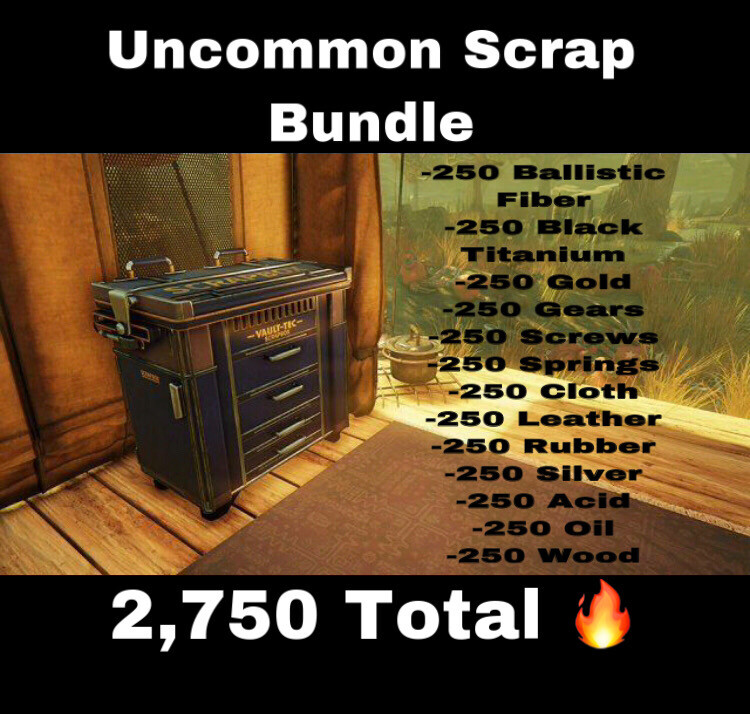 Uncommon Scrap/Junk Bundle (2,750 Total)