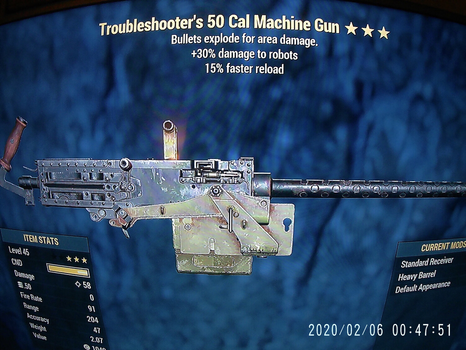 Troubleshooters Explosive 15 50-Cal Machine Gun