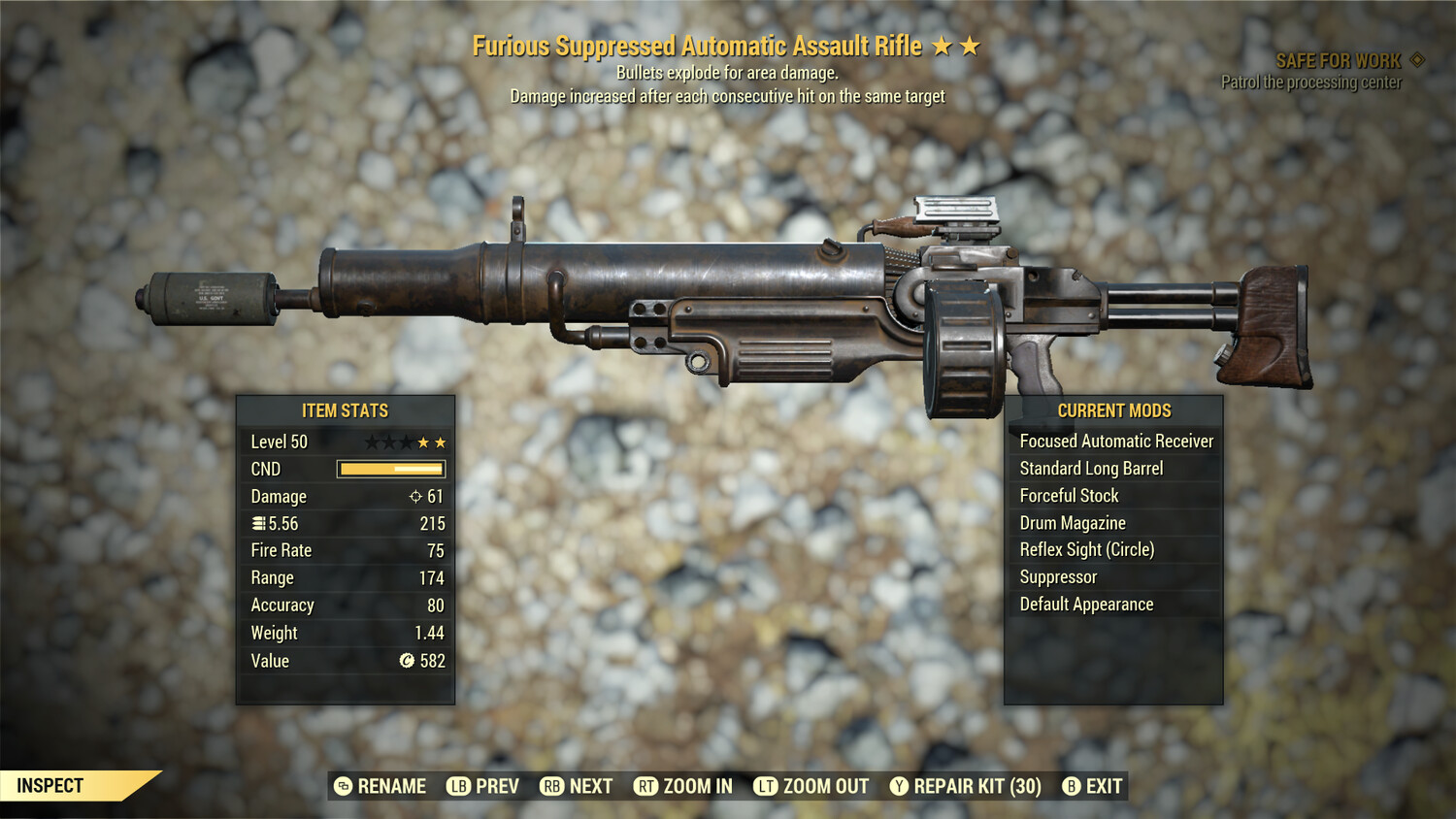 Furious Explosive Assault Rifle