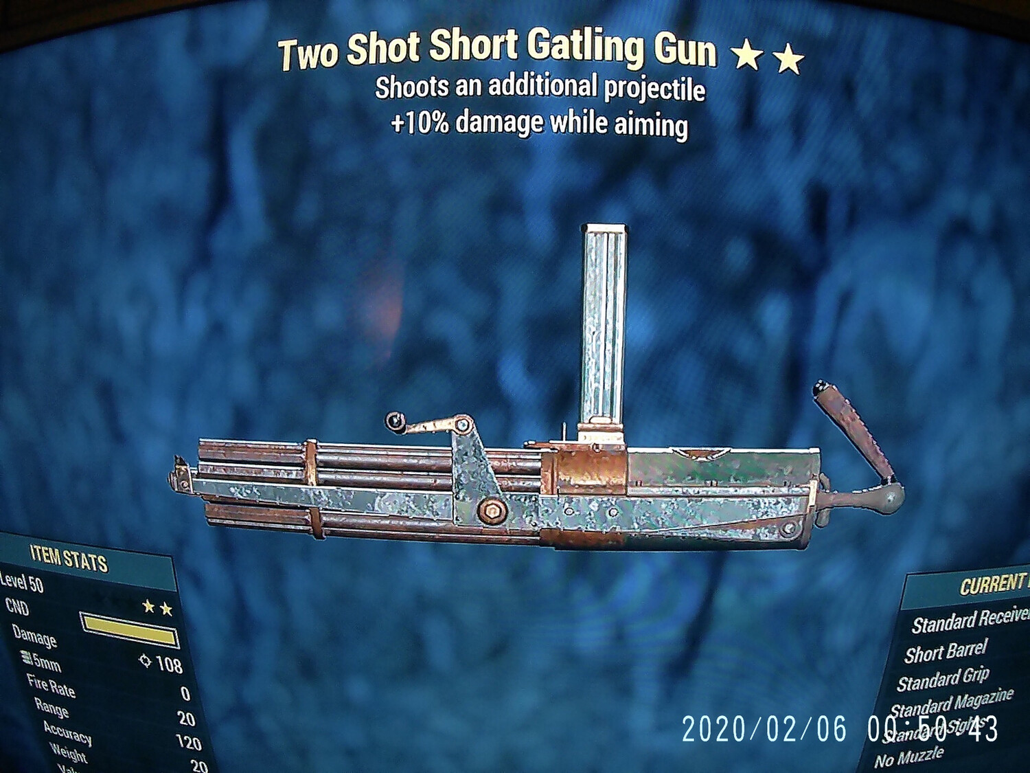 Two Shot 25 Gatling Gun