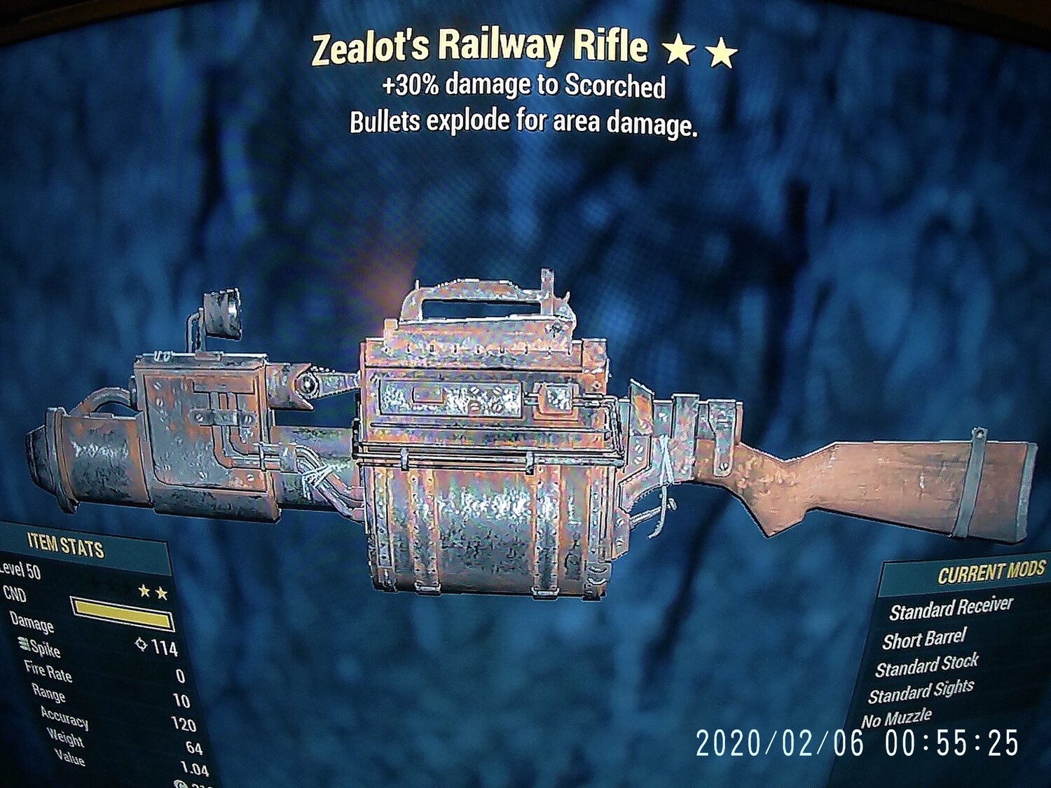 Zealots Explosive Railway Rifle