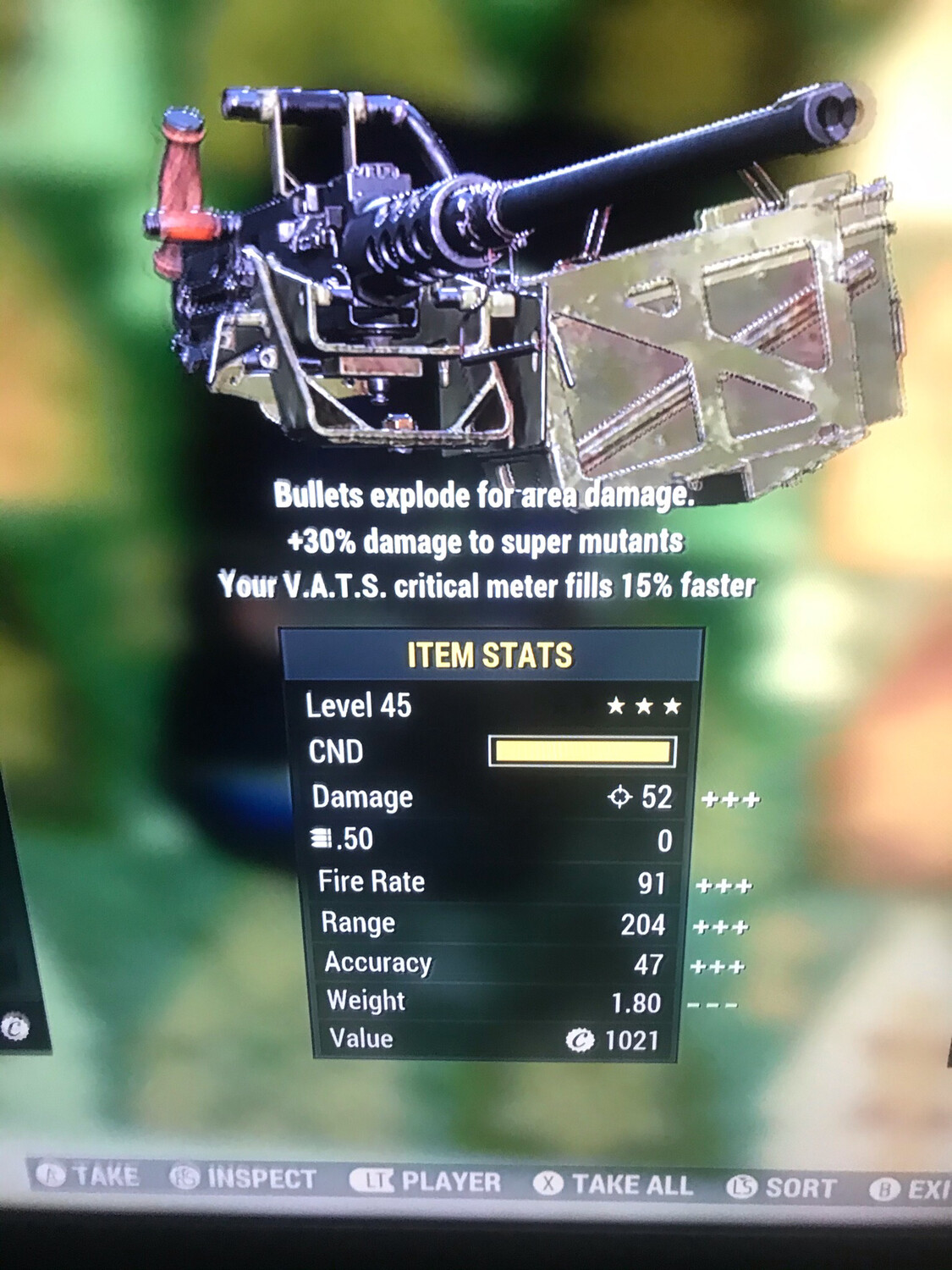 Mutant Slayers Explosive 15 50-Cal Machine Gun