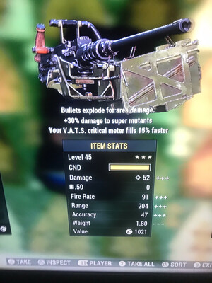 Mutant Slayers Explosive 15 50-Cal Machine Gun