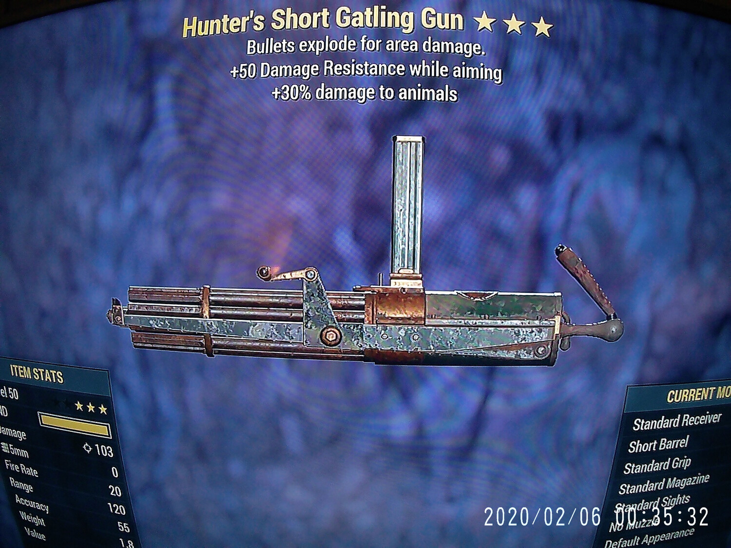Hunters Explosive Gatling Gun