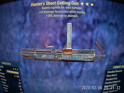 Hunters Explosive Gatling Gun