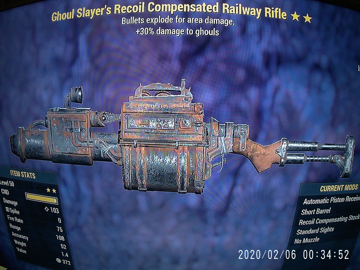 Ghoul Slayers Explosive Railway Rifle