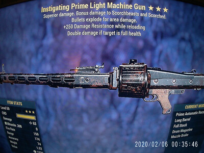 Instigating Explosive 250 Light Machine Gun