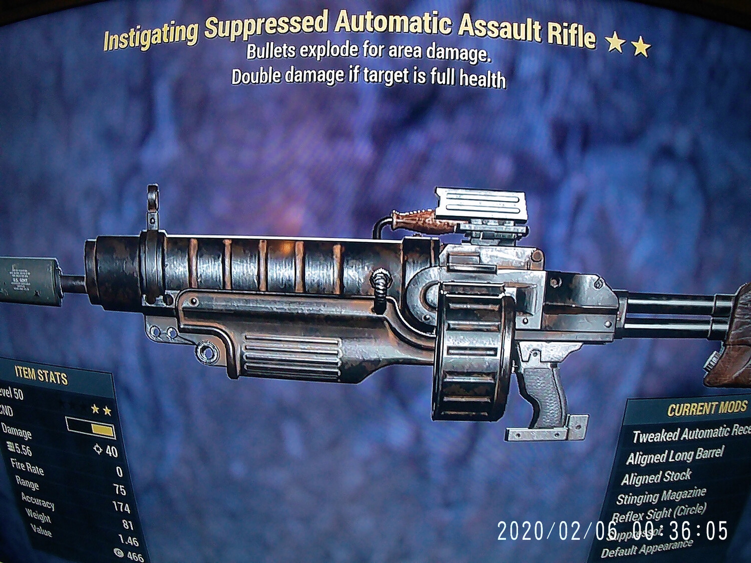 Instigating Explosive Assault Rifle