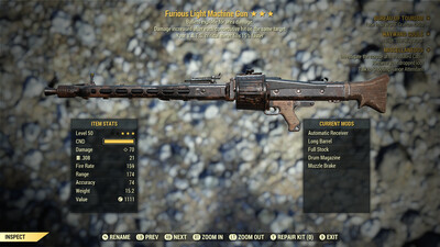 Furious Explosive 15 Light Machine Gun