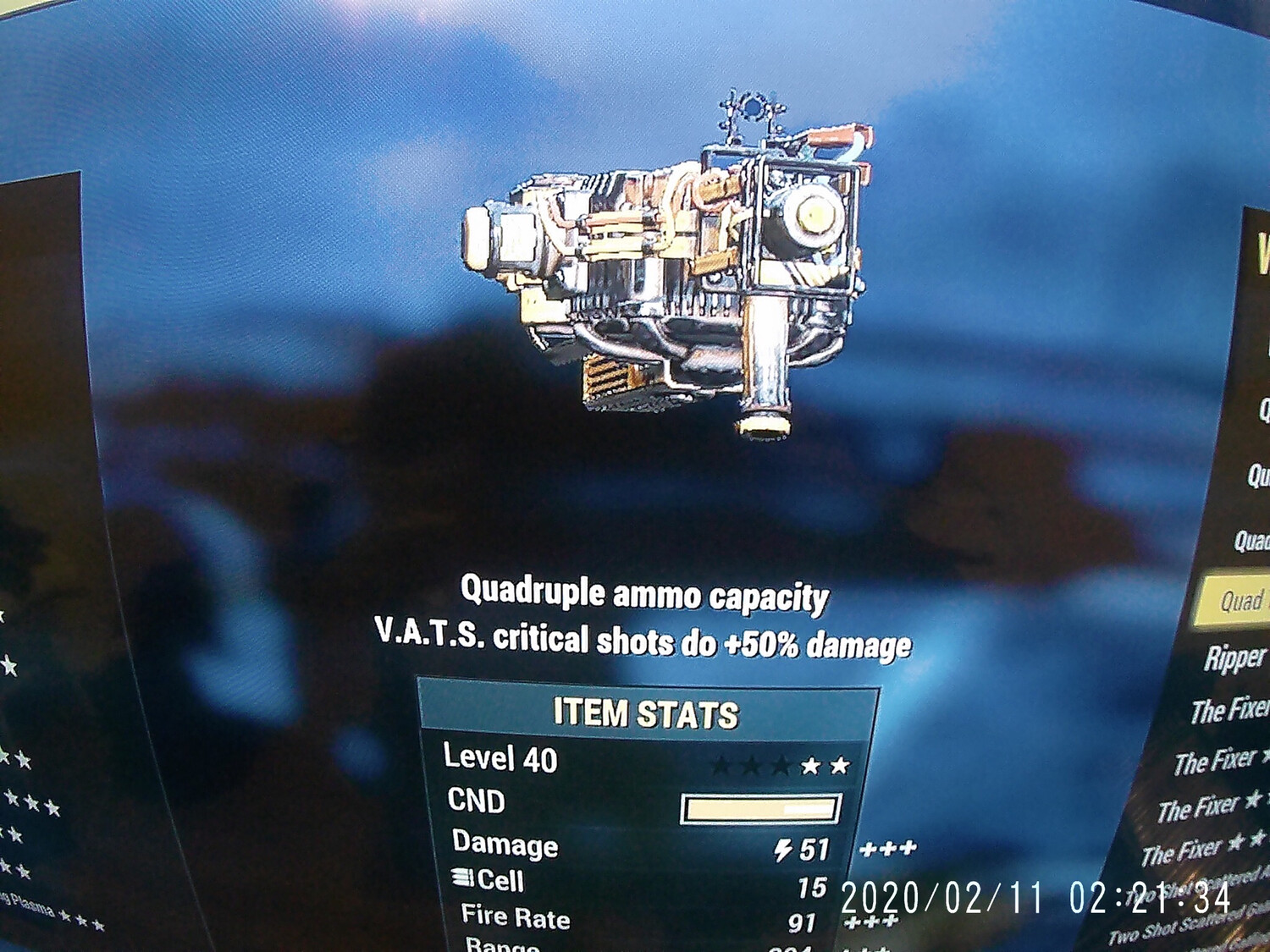 Quad 50 Tesla Rifle