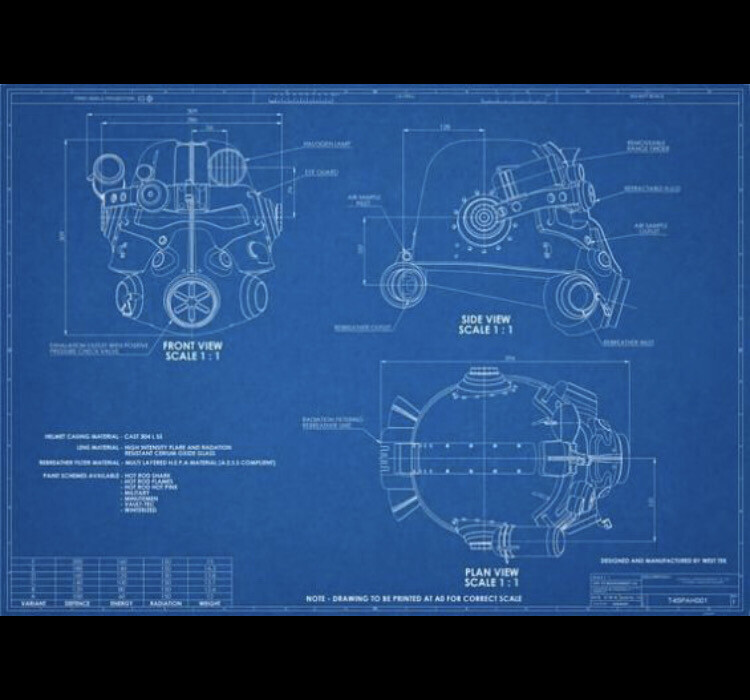 Plans: T-45 Full Set OR T-51 Full Set OR Ultracite Full Set Power Armor