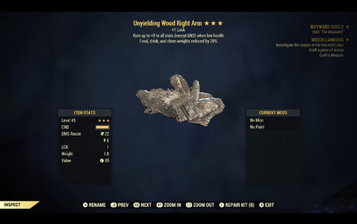 Unyielding 1L FDC Wood RA