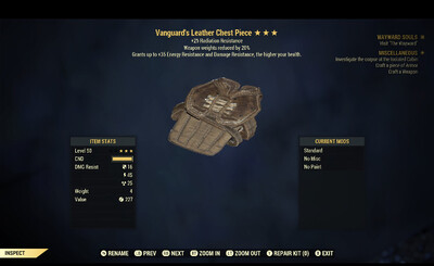 Vanguard RR WWR Leather Chest
