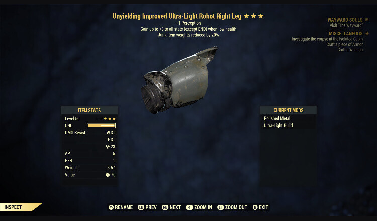 Unyielding Robot JWR RL 