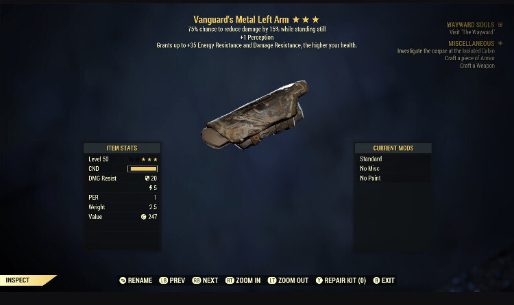 Vanguard 1P Sentinel Metal LA