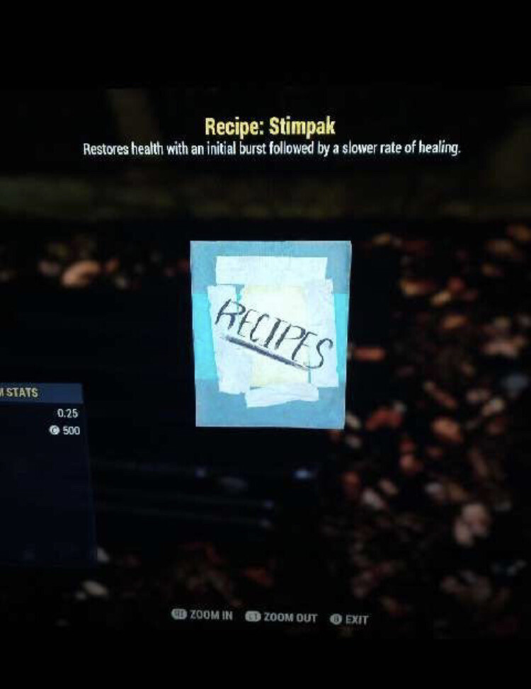 Recipe: Stimpak