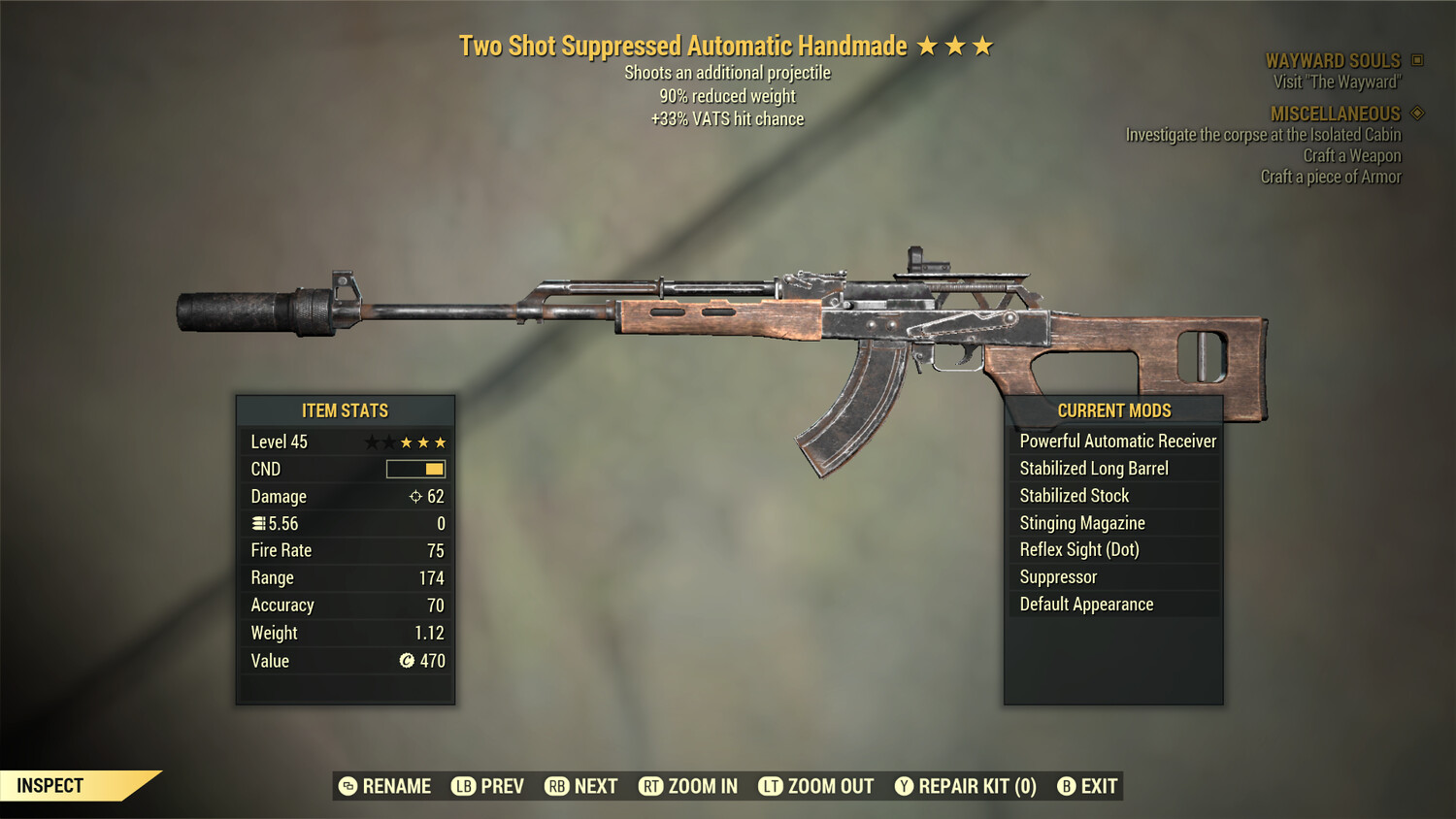 Two Shot 50/90 Handmade