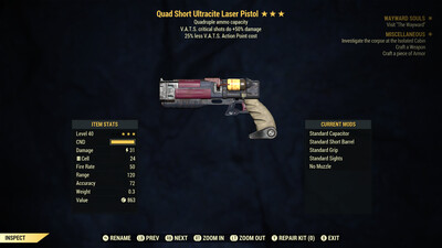 Quad 50/25 Ultracite Laser Rifle