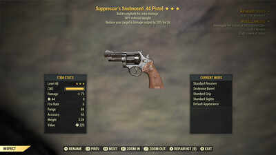Suppressors Explosive .44 Pistol