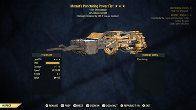 Mutant 50/90 Power Fist