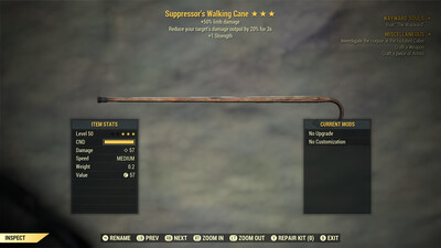 Suppressors 50/1S Walking Cane