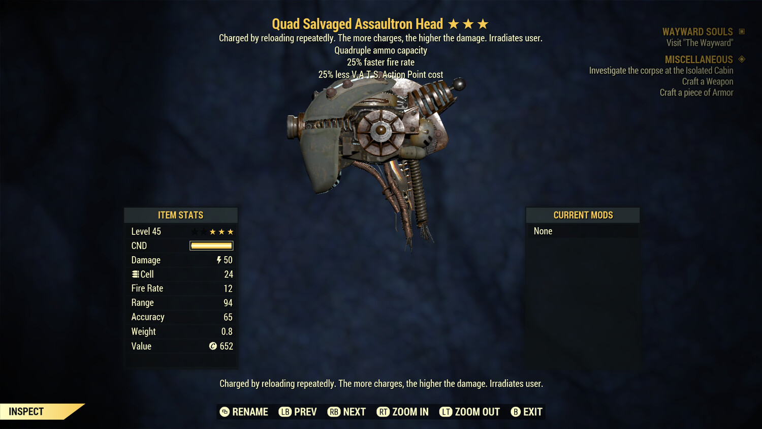 Quad 25/25 Assaultron Head