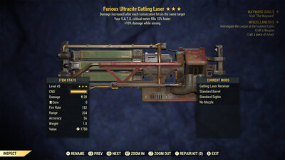Furious 10/15 Gatling Laser