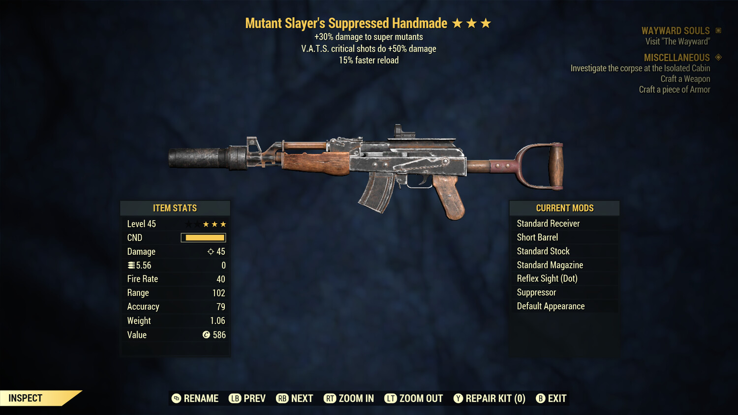 Mutant Slayers 50/15  Handmade