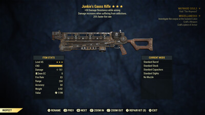 Junkie 25/50 Gauss Rifle