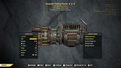 Assassins 10/25 Gatling Plasma