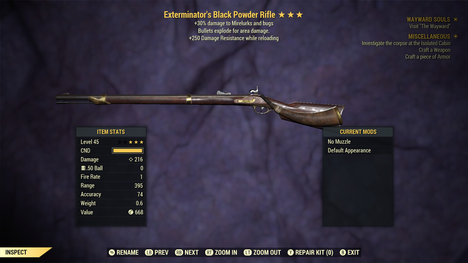 Exterminators Explosive 250 Black Powder Rifle