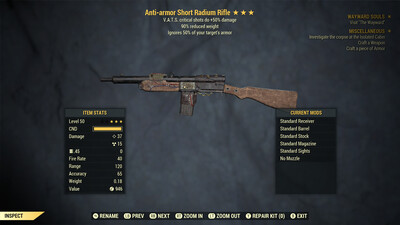 Anti Armor 50/90 Radium Rifle