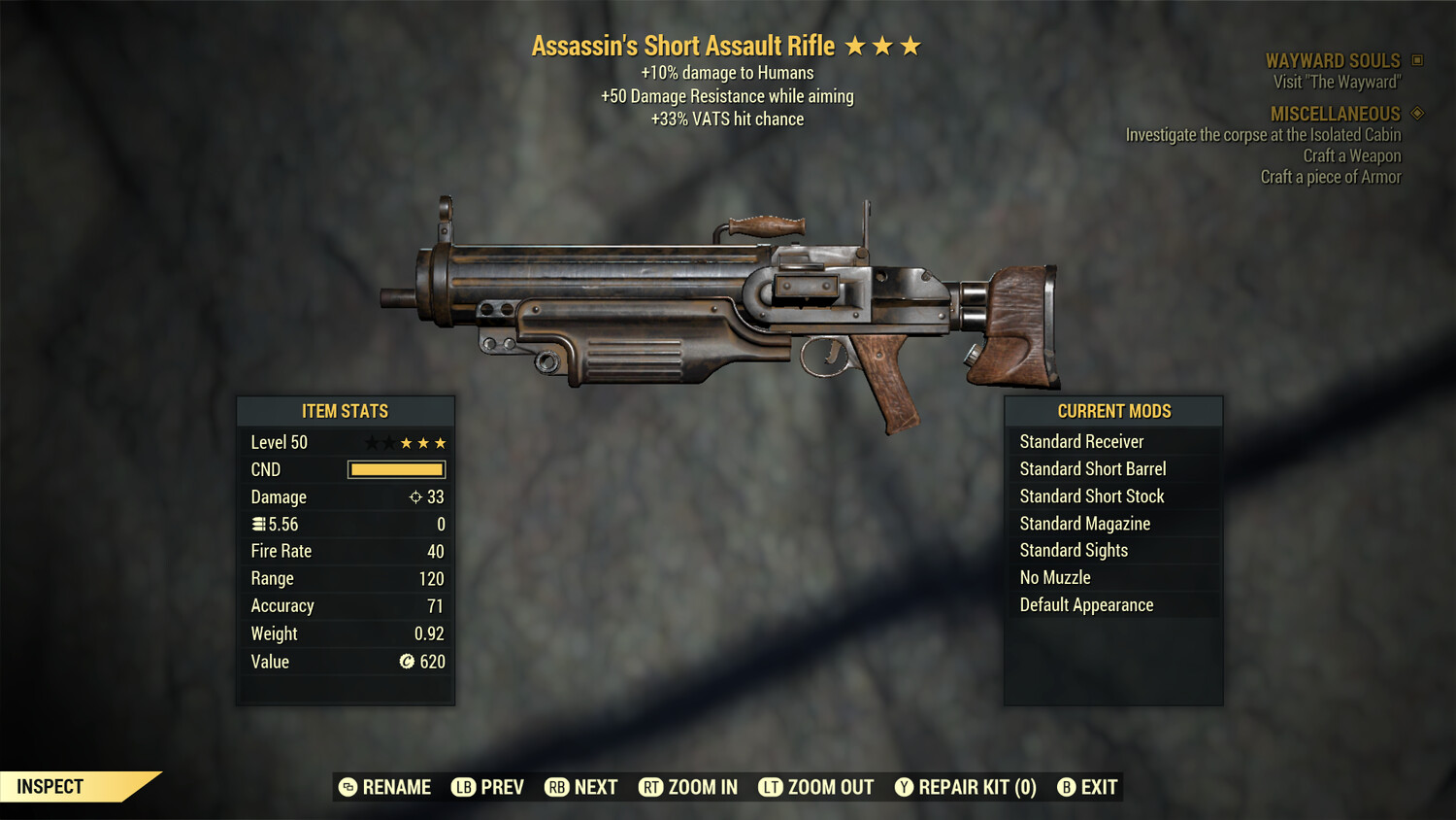 Assassins 33/50 Assault Rifle