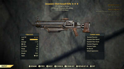 Assassins 33/50 Assault Rifle