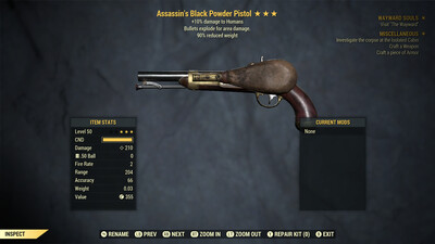 Assassin Explosive 90 Black Powder Pistol