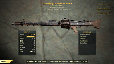 Assassins 50/250 Light Machine Gun