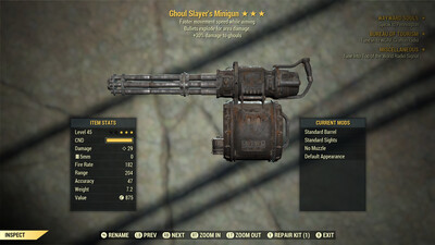 Ghoul Slayers Explosive FMS Minigun