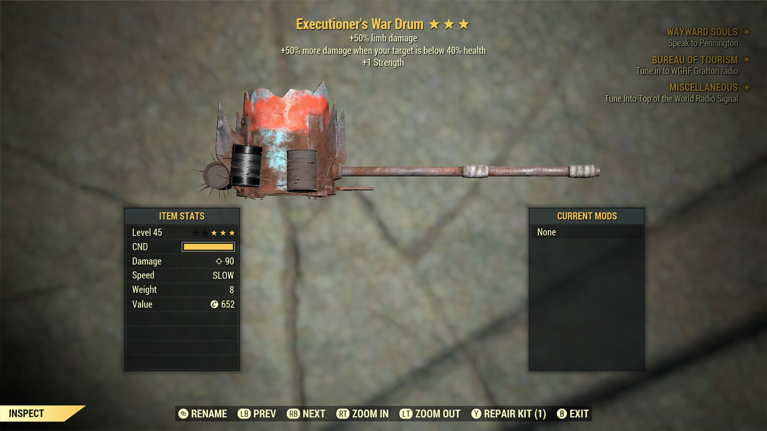 Executioners 50L/1S War Drum