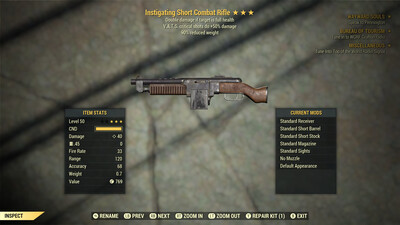 Instigating 50/90 Combat Rifle