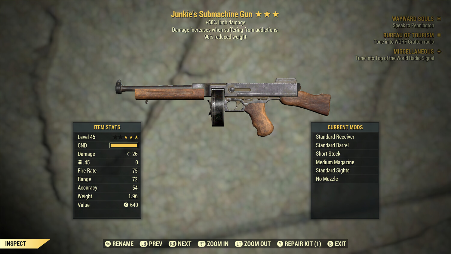 Junkies 50/90 Submachine Gun