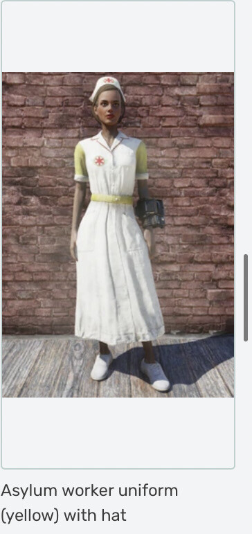 YELLOW Asylum Worker Hat And Outfit