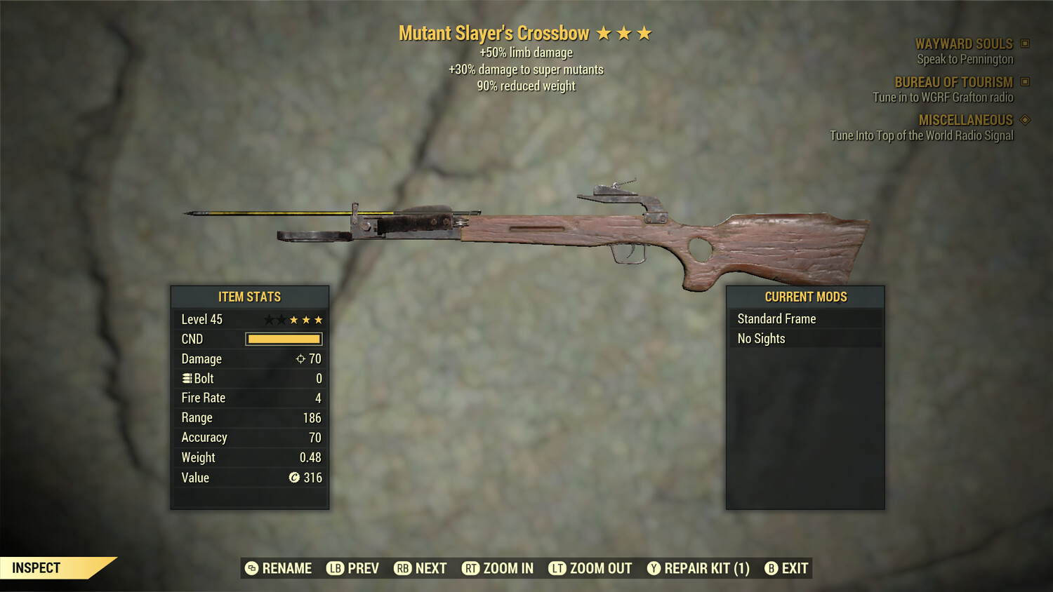 Mutant Slayers 50/90 Crossbow